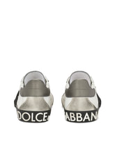 Calfskin Portofino Vintage sneakers - | Dolce & Gabbana