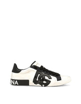 Portofino vintage calfskin sneakers - | Dolce & Gabbana
