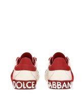 Portofino vintage calfskin sneakers - | Dolce & Gabbana