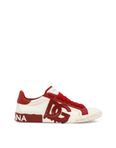 Portofino vintage calfskin sneakers - | Dolce & Gabbana