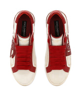 Portofino vintage calfskin sneakers - | Dolce & Gabbana