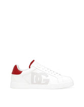 Calfskin Portofino sneakers - | Dolce & Gabbana