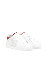 Calfskin Portofino sneakers - | Dolce & Gabbana
