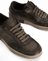 Portofino calfskin leather sneakers - | Dolce & Gabbana