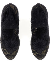 Ankle boot in stretch lace and gros grain - | Dolce & Gabbana