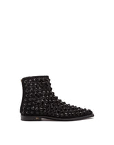 MESH CHELSEA BOOTS WITH RHINESTONE EMBELLISHMENT - | Dolce & Gabbana
