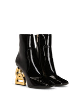 Patent leather ankle boots with DG Pop heel - | Dolce & Gabbana