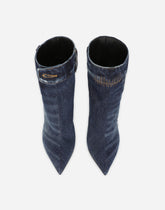 Patchwork denim ankle boots - | Dolce & Gabbana