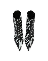 Zebra-print nappa leather ankle boots - | Dolce & Gabbana
