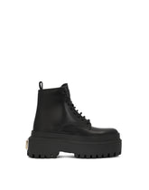 Brushed calfskin ankle boots - | Dolce & Gabbana