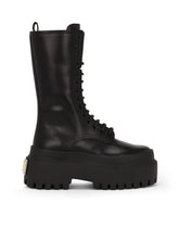 Calfskin combat boots - | Dolce & Gabbana