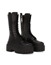 Calfskin combat boots - | Dolce & Gabbana