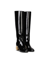 Patent leather boots with DG Karol heel - | Dolce & Gabbana