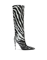 Zebra-print nappa leather boots - | Dolce & Gabbana