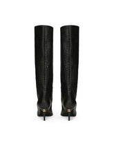 Crocodile-print calfskin boots - | Dolce & Gabbana