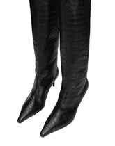 Crocodile-print calfskin boots - | Dolce & Gabbana