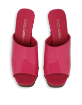 Patent leather wedges with DG logo - | Dolce & Gabbana