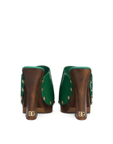 Patent leather wedges with DG logo - | Dolce & Gabbana