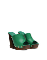 Patent leather wedges with DG logo - | Dolce & Gabbana