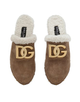 Suede and faux fur clogs - | Dolce & Gabbana