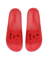 Rubber beachwear slides with DG Millennials logo - | Dolce & Gabbana