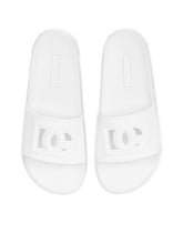 Rubber beachwear slides with DG Millennials logo - | Dolce & Gabbana