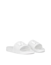 Rubber beachwear sliders with DG logo - | Dolce & Gabbana