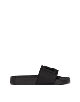 Rubber beachwear sliders with DG logo - | Dolce & Gabbana
