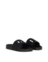 Rubber beachwear sliders with DG logo - | Dolce & Gabbana
