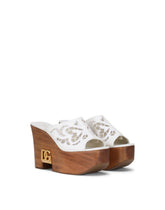 Embroidered nappa leather wedges - | Dolce & Gabbana
