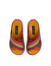 Polished calfskin flatform sliders - | Dolce & Gabbana
