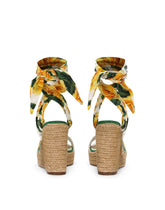 Printed charmeuse wedge - | Dolce & Gabbana