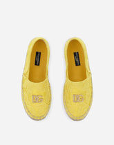 Satin and lace espadrilles - | Dolce & Gabbana
