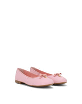 Patent leather ballet flats with charm - | Dolce & Gabbana
