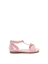 T-strap patent leather sandal - | Dolce & Gabbana