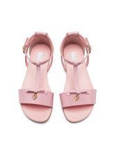 T-strap patent leather sandal - | Dolce & Gabbana