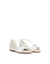 T-strap patent leather sandal - | Dolce & Gabbana