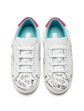 LEATHER SNEAKERS WITH PATCH - | Dolce & Gabbana