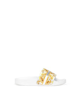 Majolica-print calfskin slipper - | Dolce & Gabbana