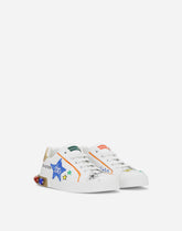 Graffiti-print Portofino Light sneakers - | Dolce & Gabbana