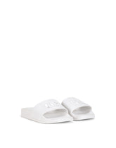 Leather sliders with DG Millennials logo - | Dolce & Gabbana
