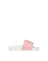 Leather sliders with DG Millennials logo - | Dolce & Gabbana