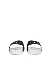 Leather sliders with DG Millennials logo - | Dolce & Gabbana