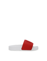 Leather sliders with DG Millennials logo - | Dolce & Gabbana