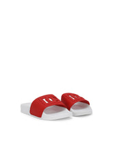 Leather sliders with DG Millennials logo - | Dolce & Gabbana