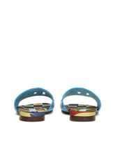 Patent leather slides with DG logo - | Dolce & Gabbana