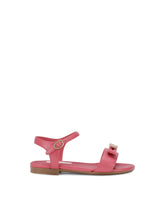 Calfskin sandals with DG logo - | Dolce & Gabbana