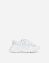 Nylon and leather Daymaster sneakers with DG logo - | Dolce & Gabbana