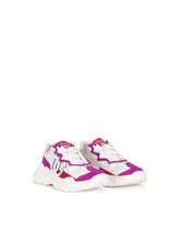 Nylon and leather Daymaster sneakers with DG logo - | Dolce & Gabbana