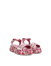 Printed calfskin wedge sandals - | Dolce & Gabbana